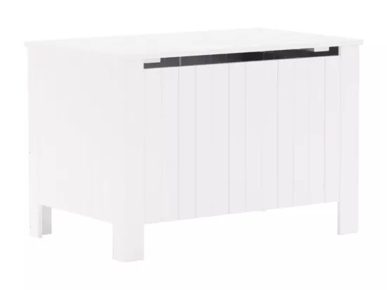 Boîte de rangement avec couvercle RANA blanc bois massif de pin