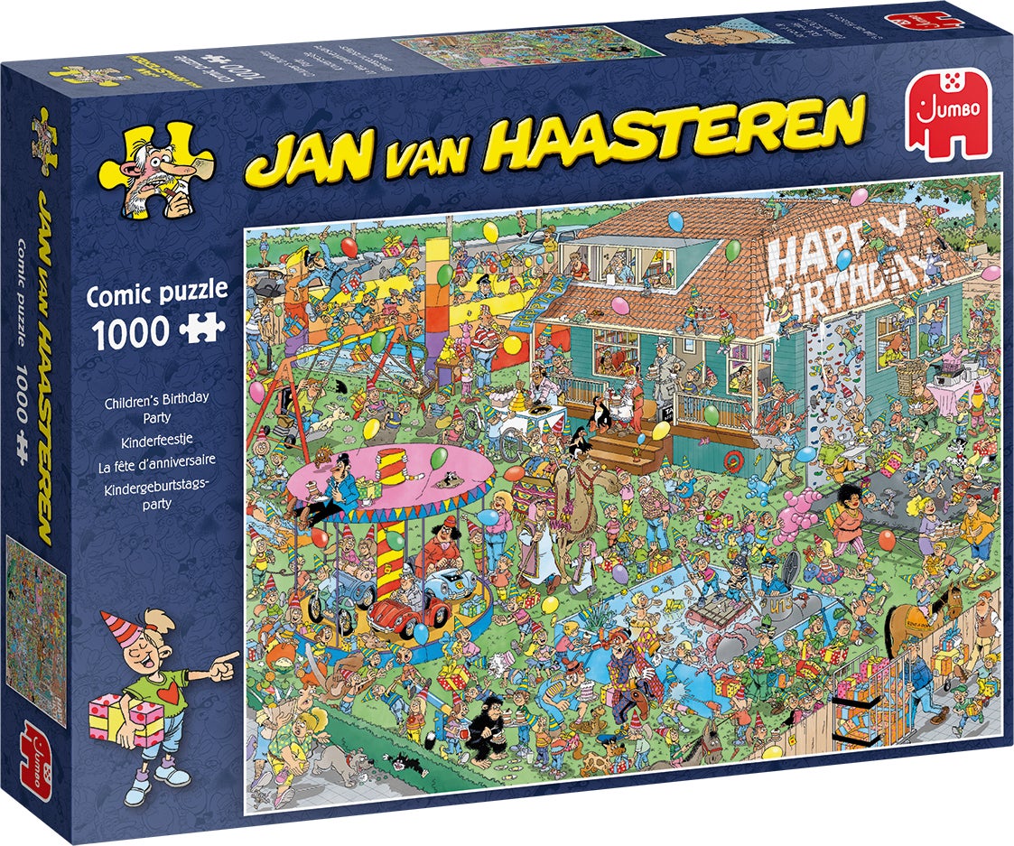 Jumbo puzzel Jan van Haasteren Kinderfeestje 68 x 49 cm 1000 stukjes
