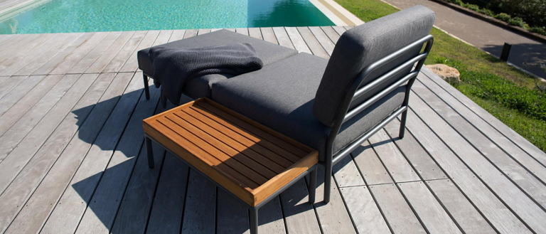 Houe Level lounge fauteuil natte Sooty Grey