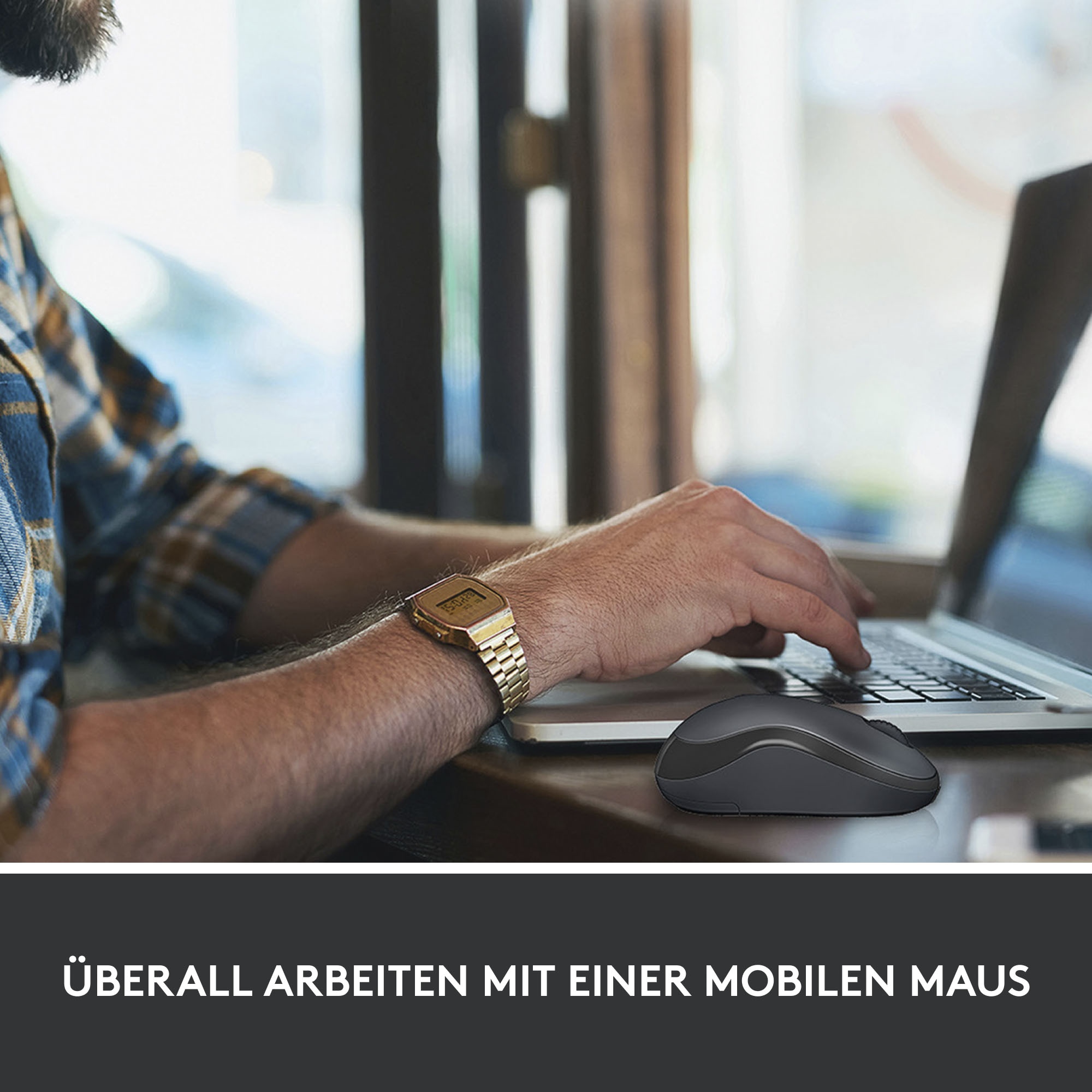 Logitech Maus »M220 SILENT Kabellose Maus, Für Links- & Rechtshänder« RF Wireless