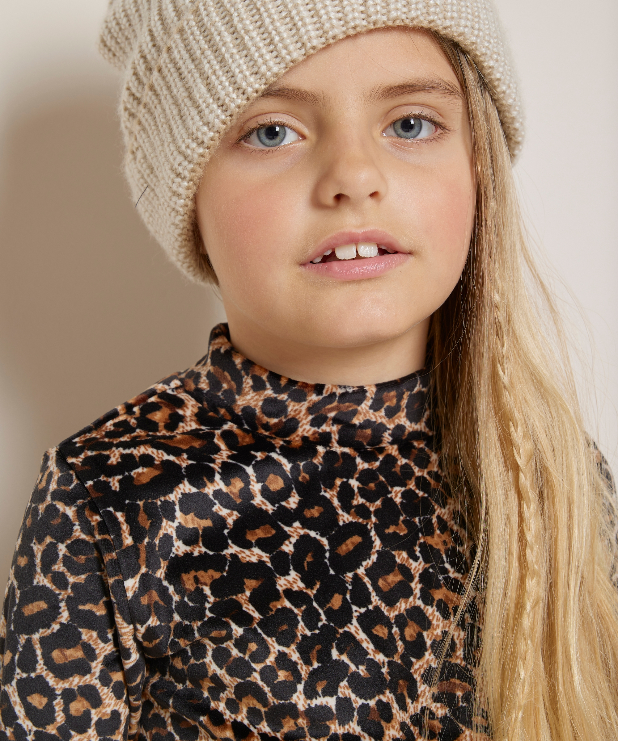 velvet top met print