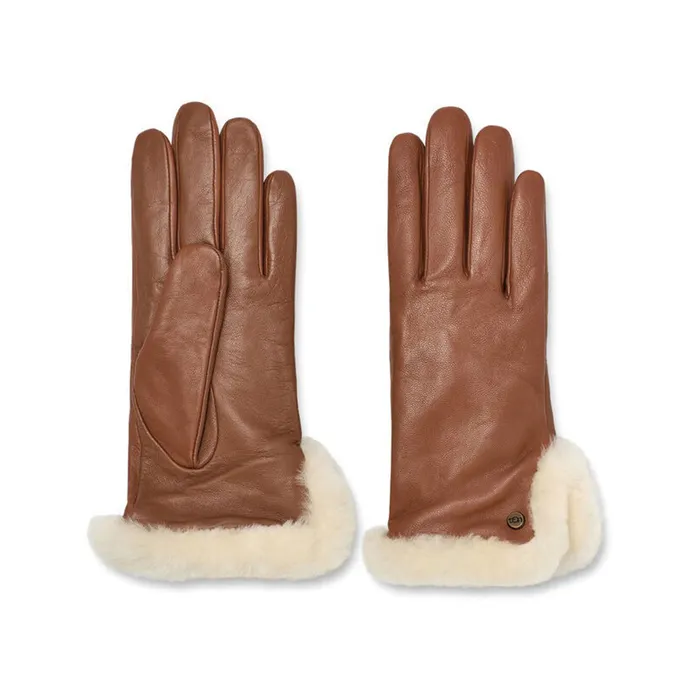UGG Leather Sheepskin Vent Handschoenen Dames