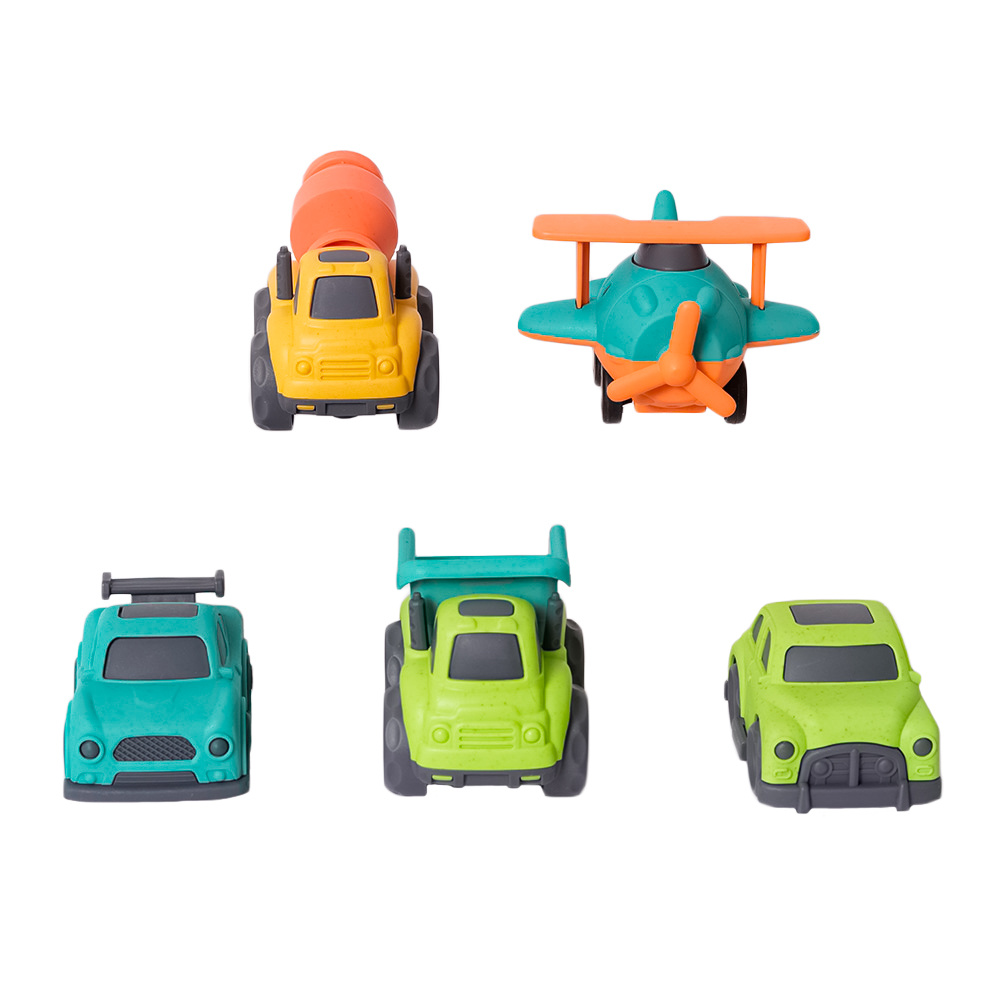 Speelgoedtopdeals BIOplastic Auto en Vliegset 5-delig 3 10,5 cm