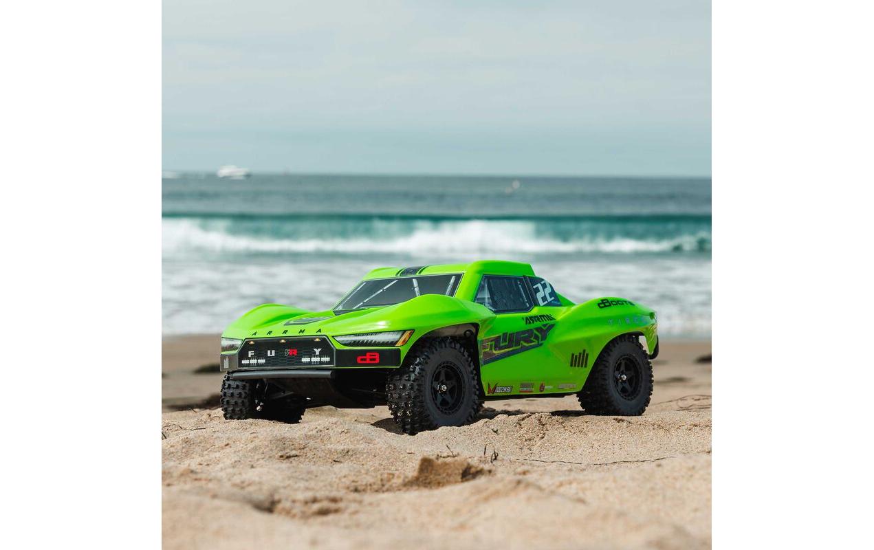 Short Course Truck Fury Mega 550 2WD, 1:10, ARTR, Grün<br>Kurzstrecken-Truck mit bürstenlosem Hochleistungsgetriebe