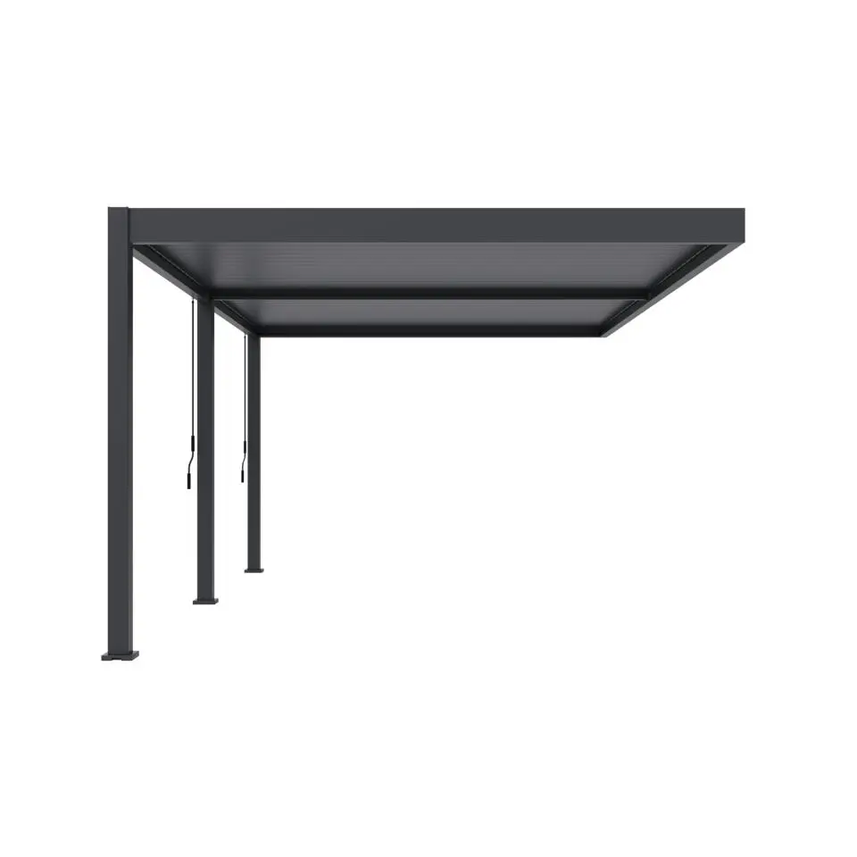 Orion Deluxe overkapping muur 360 x 530 cm antraciet