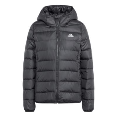 AdidasEssentials Light Down Hooded Jacket - schwarz