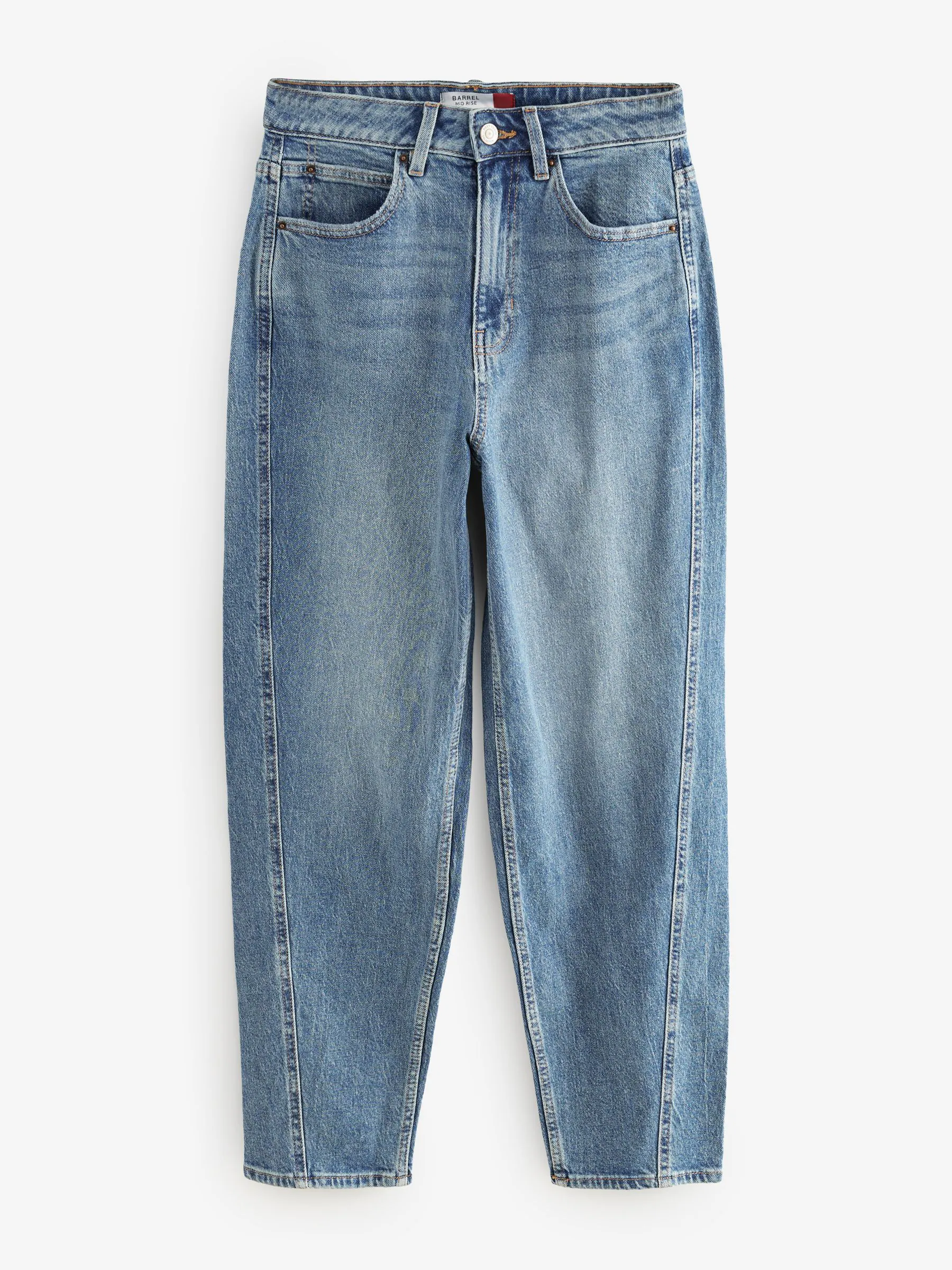 Normaal blauw - Authentieke Carrot Barrel jeans