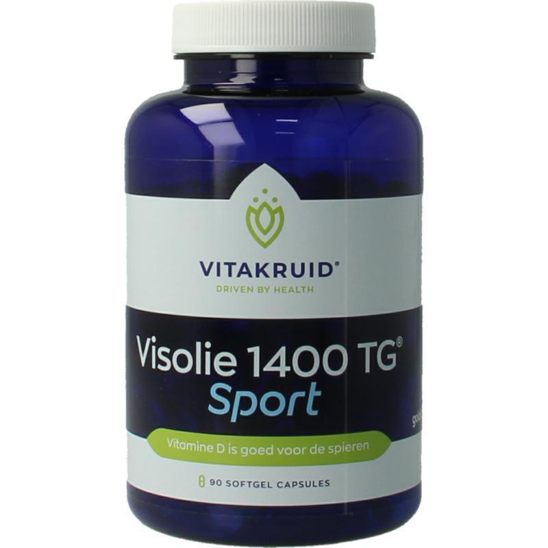 Vitakruid Visolie 1400 TG Sport met D3 90 Softgels