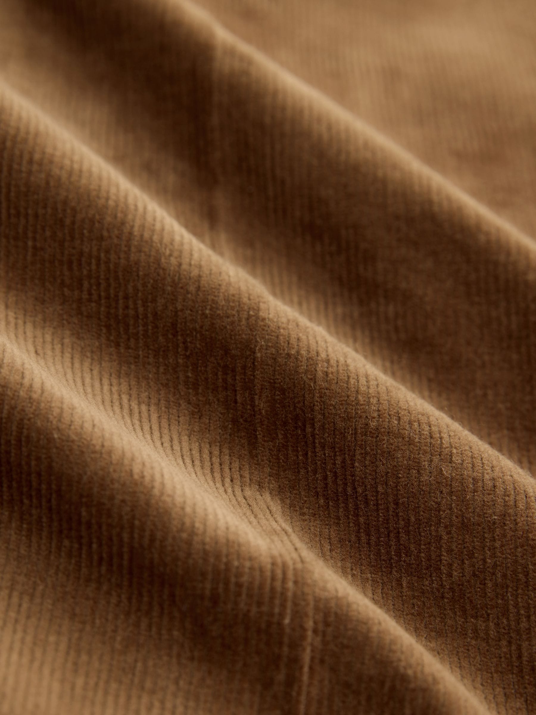 Lichtbruin - Straight Fit Smart Cotton Rich Cord Trousers
