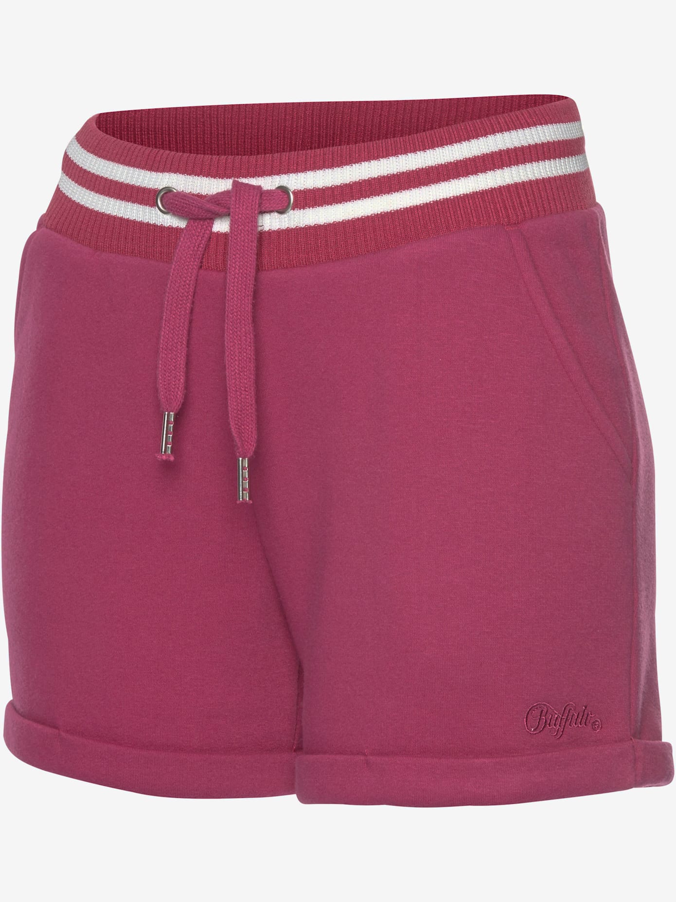 Short en matière sweat short en coton molletonné avec logo brodé