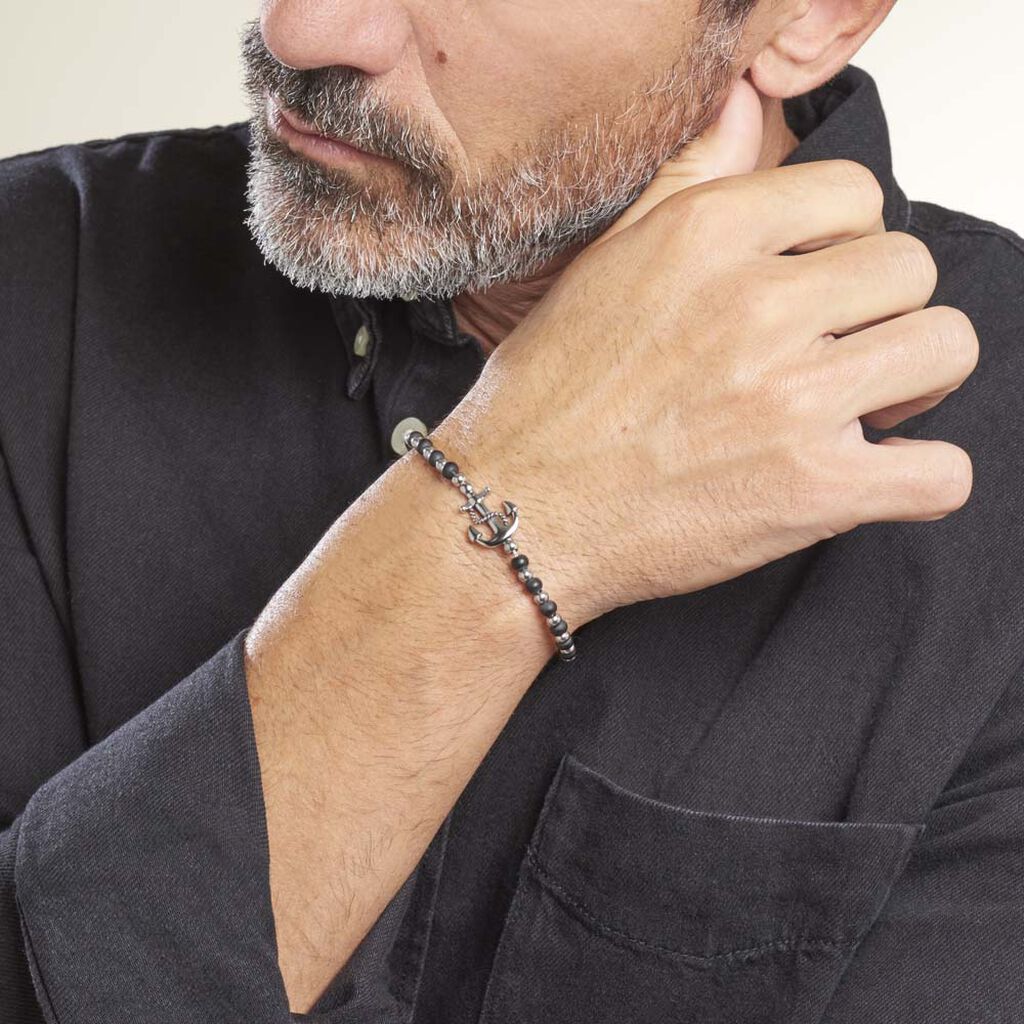 Bracelet Arris Acier Blanc Onyx
