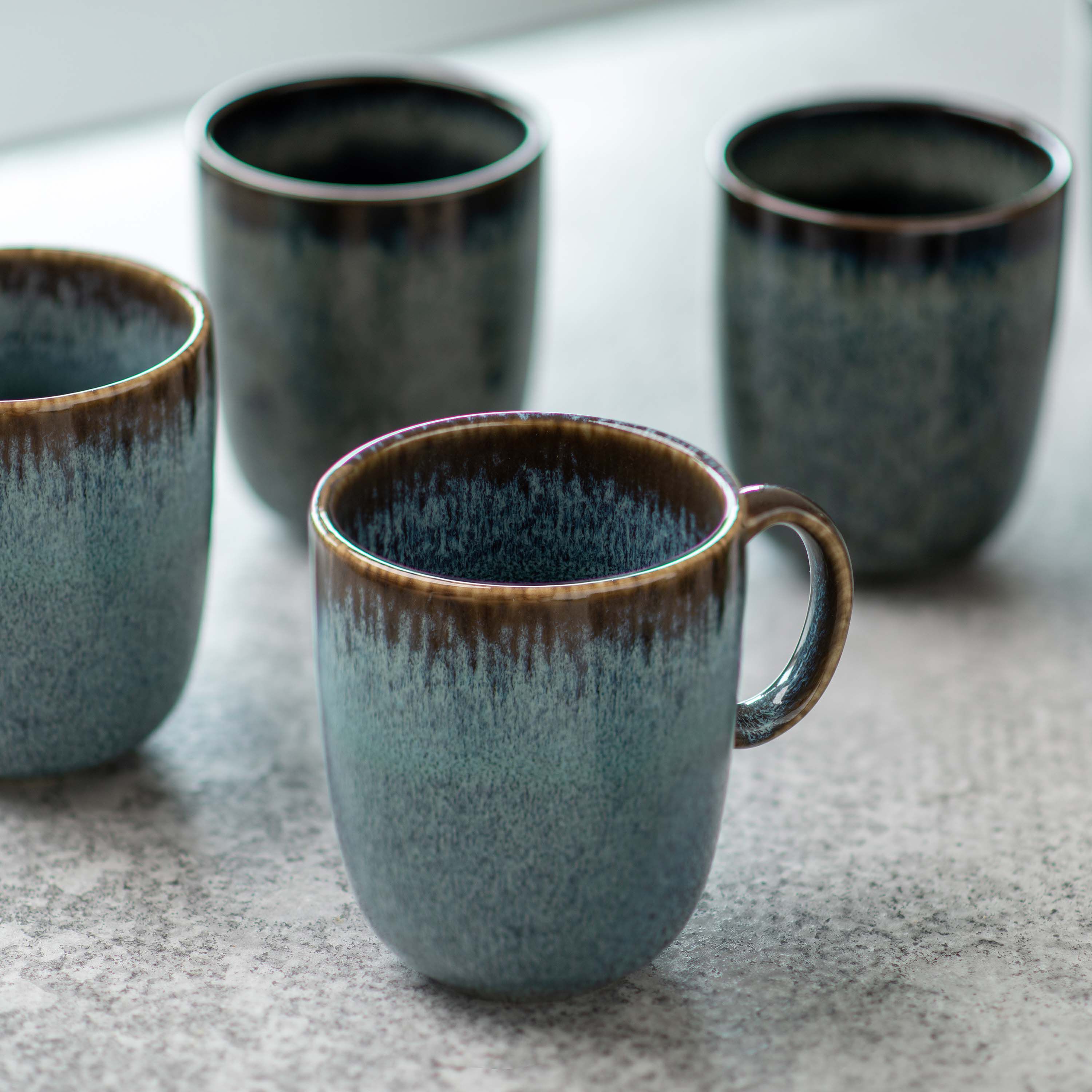 Lave Mug Grey, 11.5 oz, earthenware