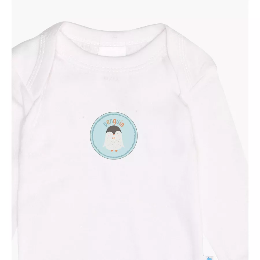 Liliput Langarmbody 2er Pack penguin  penguin patch weiß