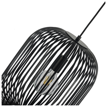 KARWEI hanglamp Charly zwart ø30x38cm