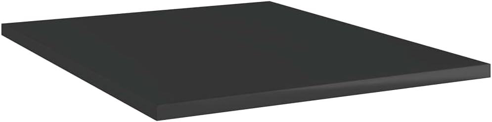 Bücherregal-Bretter 8 Stk. Hochglanz-Schwarz 40x50x1,5 cm