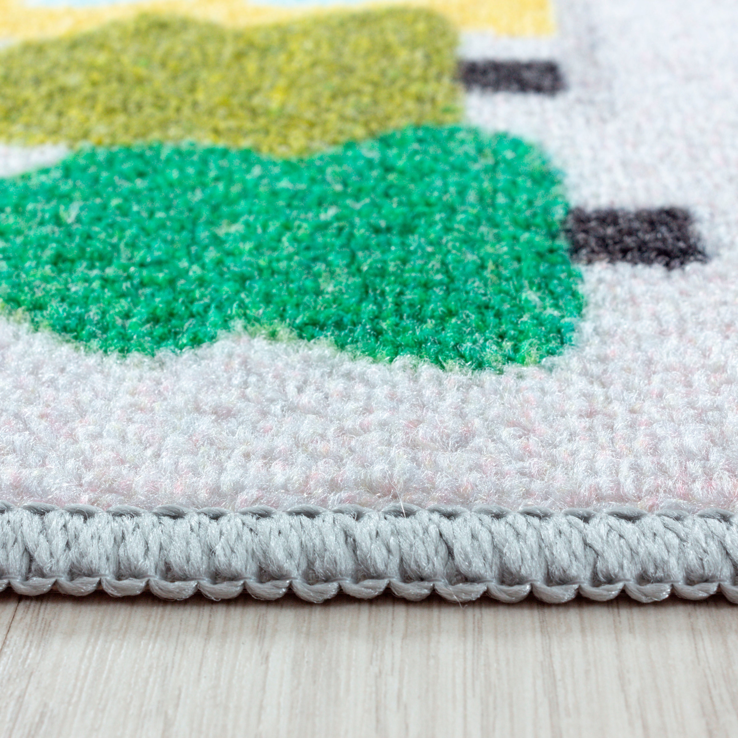 Ayyildiz Teppiche Kinderteppich »PLAY 2902« rechteckig 6 mm Höhe robuster Kurflor, Strassen Spiel Teppich, Kinderzimmer