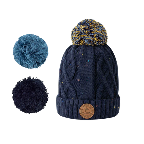 Bonnet Jus de Pomme Navy - Polaire bleu marine