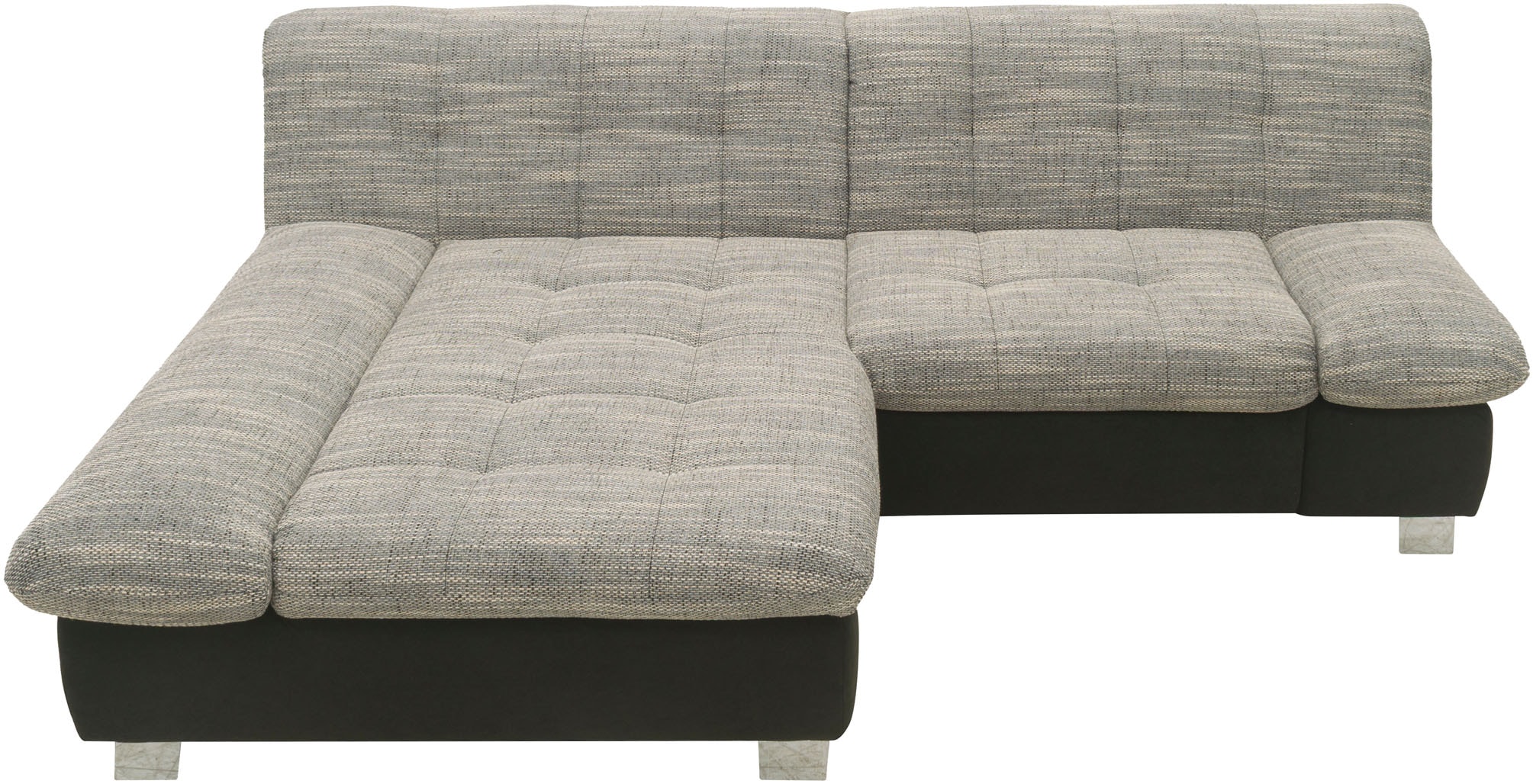 DOMO collection Ecksofa »100031 kompakte Stellmasse, komfortabel und bequem, L-Form« wahlweise mit Bettfunktion und Armteilverstellung. Breite 234 cm