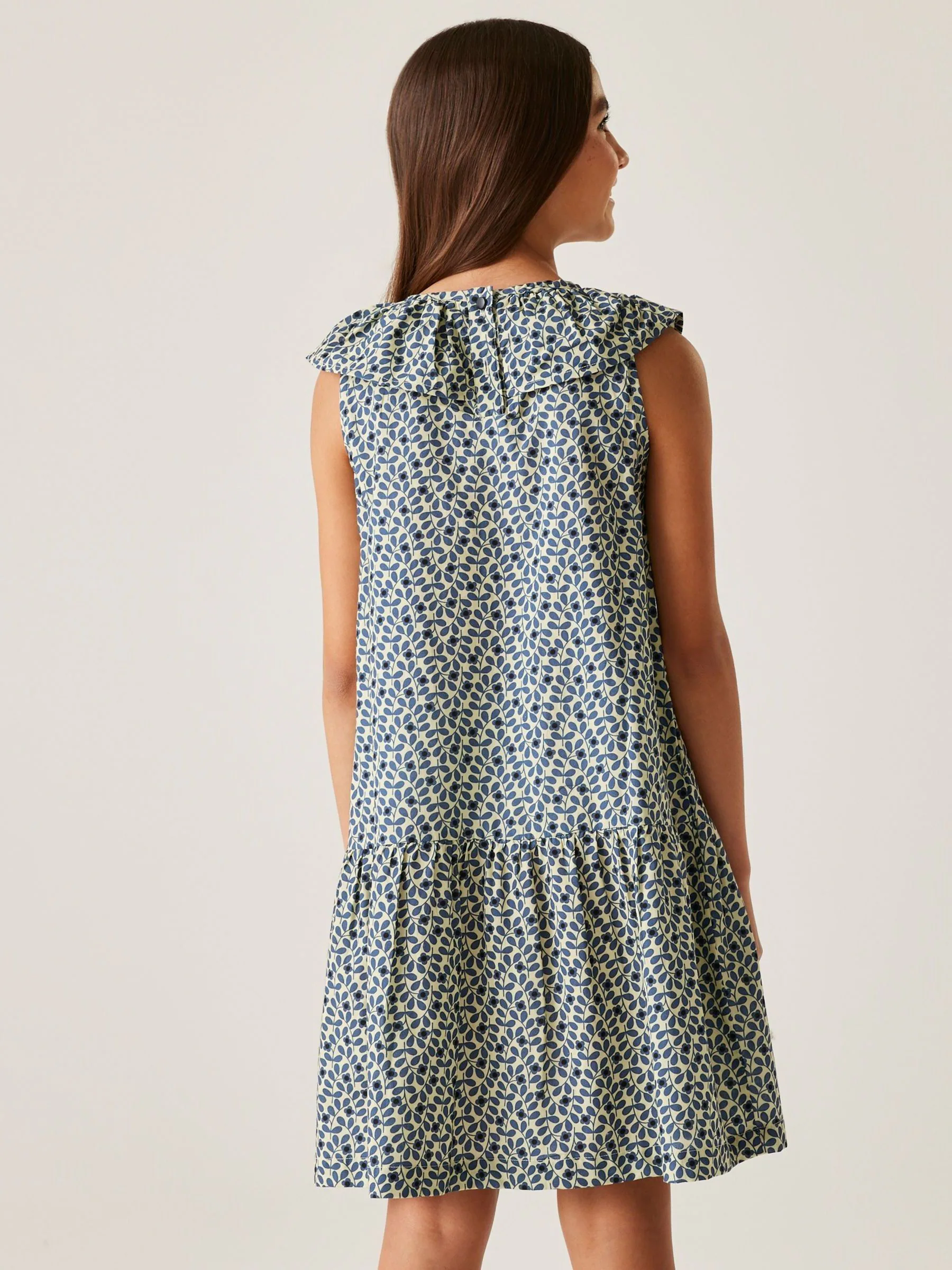 Blauw - Regatta Girls 100% Cotton Orla Kiely Playsuit