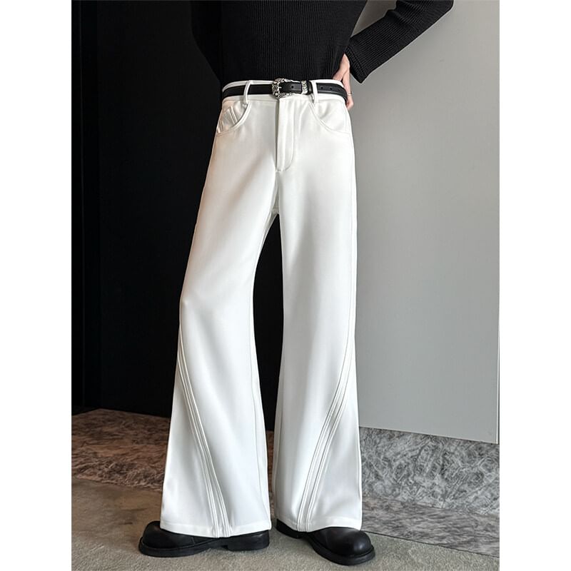 Freehop - Hoge taille effen uitlopende broek