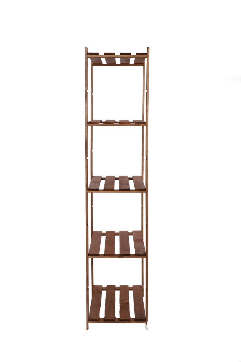 PROREGAL Pinepeak Houten Plank HxBxD 170 x 80 x 38 cm 5 Planken 1,2 cm Dik Dennenhout Bruin