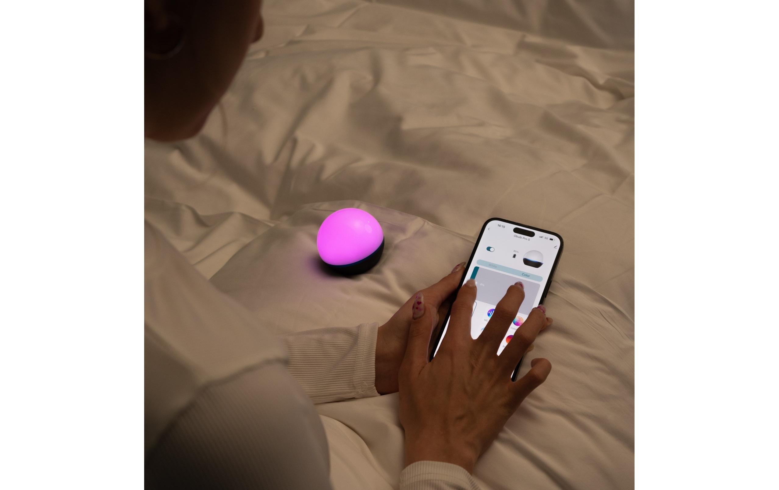 Laterne Obulb Pro S SchwarzMagnetische Lichtkugel