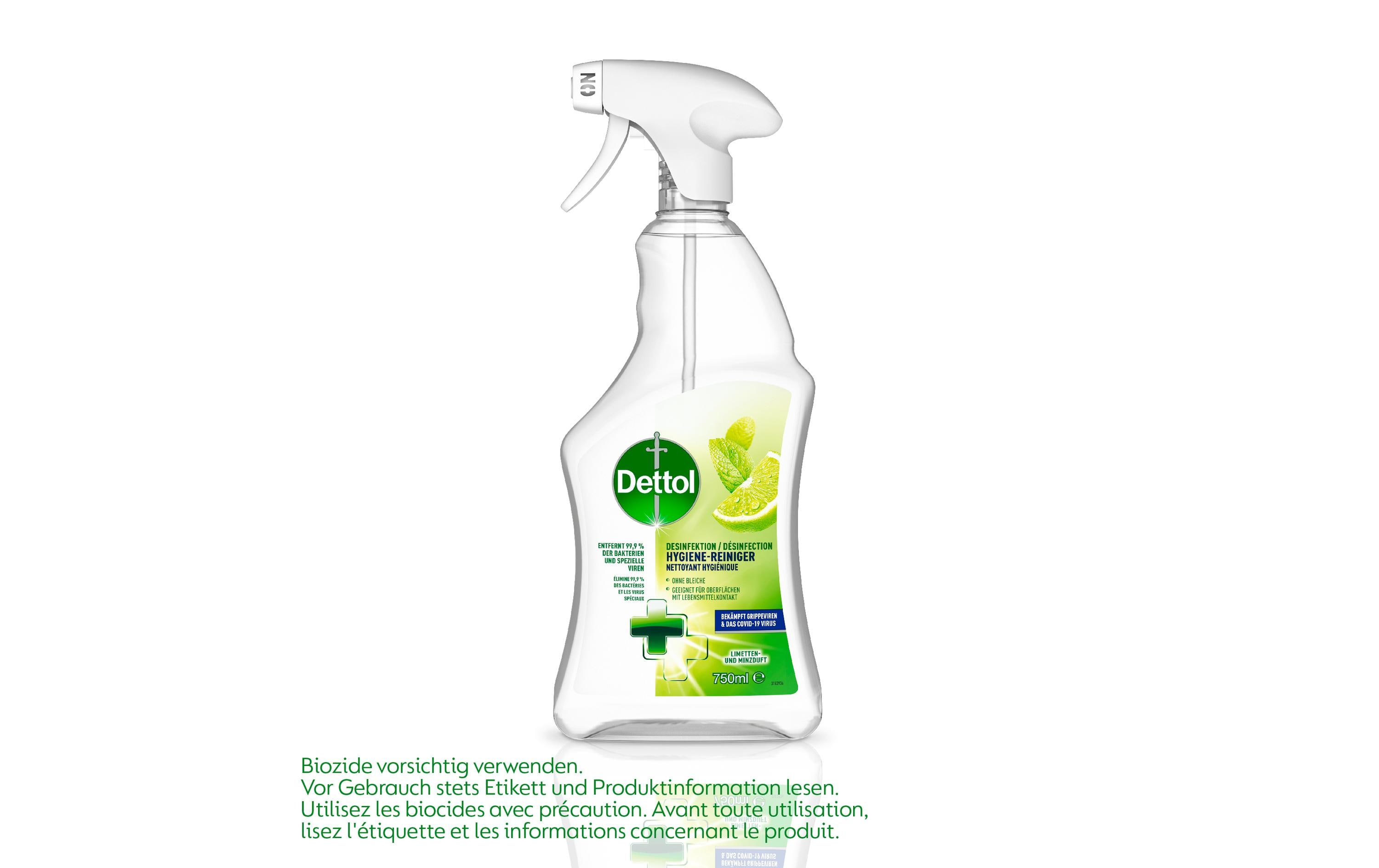Desinfektion Hygiene-Reiniger Limetten- & Minze 750 mlKraftvoller Allzweckreiniger für Oberflächen
