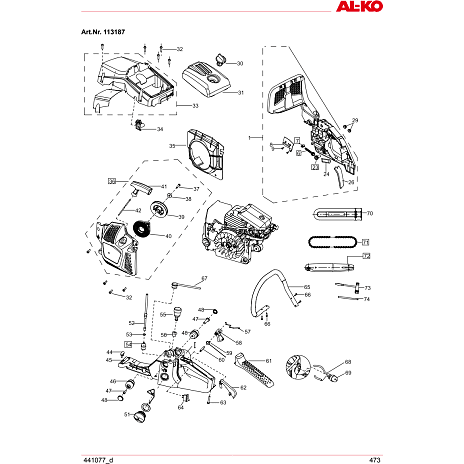 AL-KO BKS 4540 kædesav