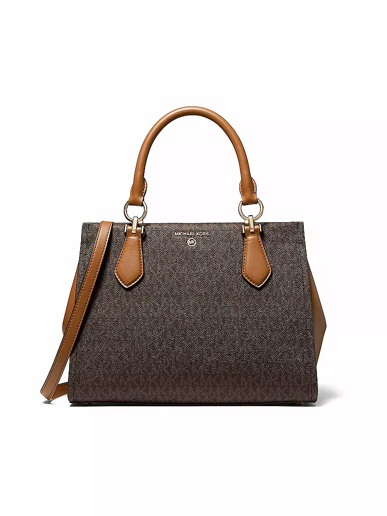MICHAEL KORS Ledertasche - Henkeltasche MARILYN Medium braun