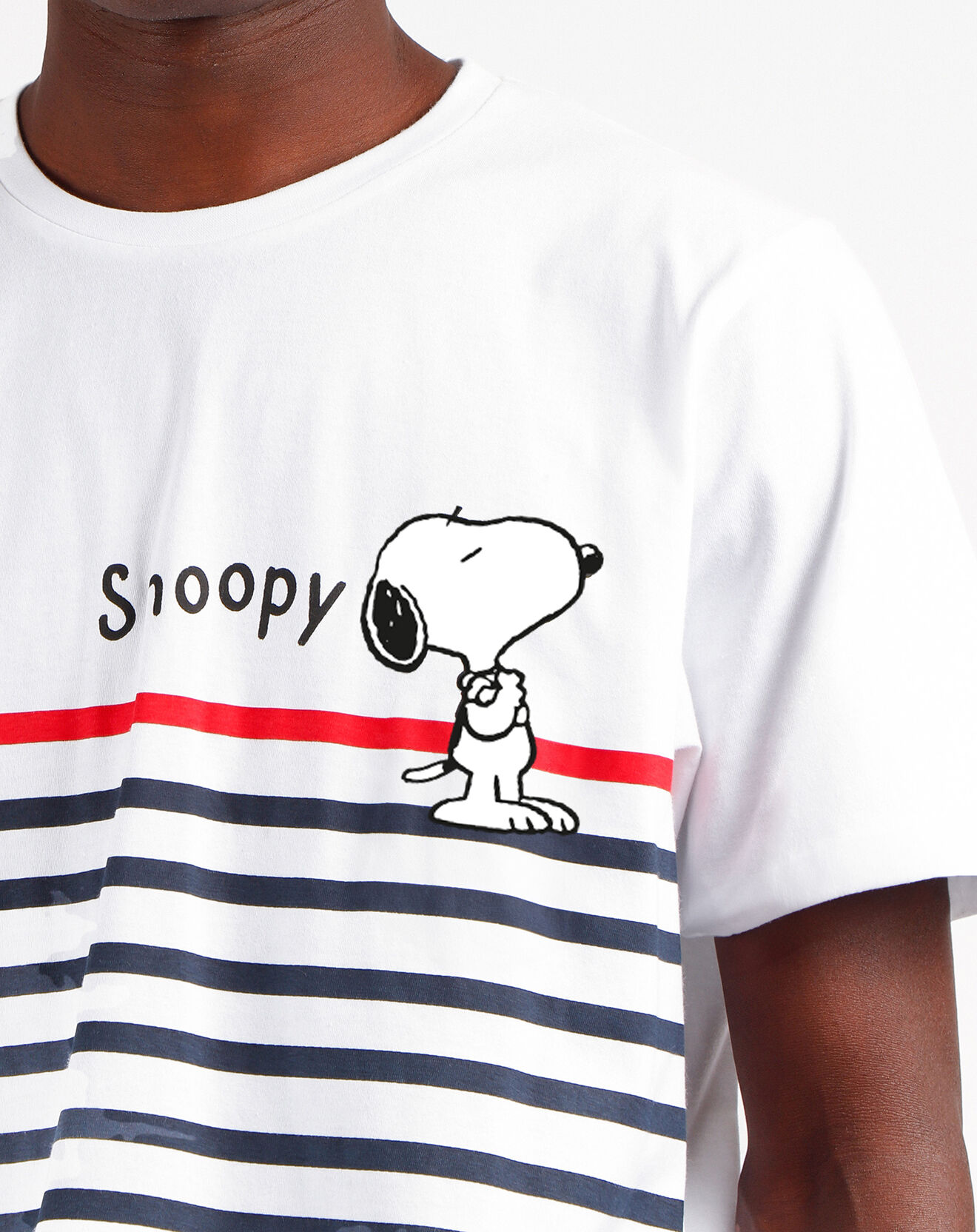 Peanuts Pyjama T-Shirt & Short Hadrien blanc/bleu marine