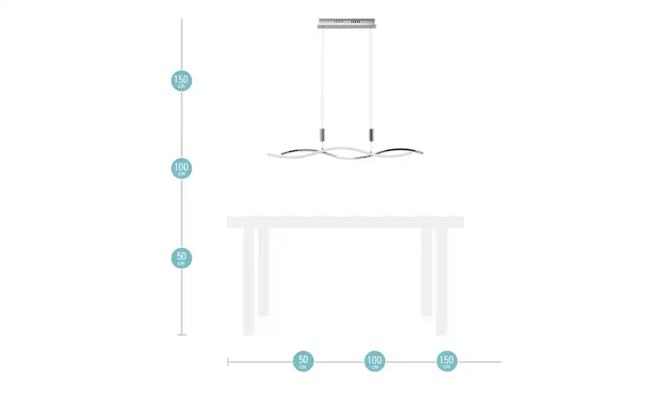 KHG LED Pendelleuchte 2-flammig