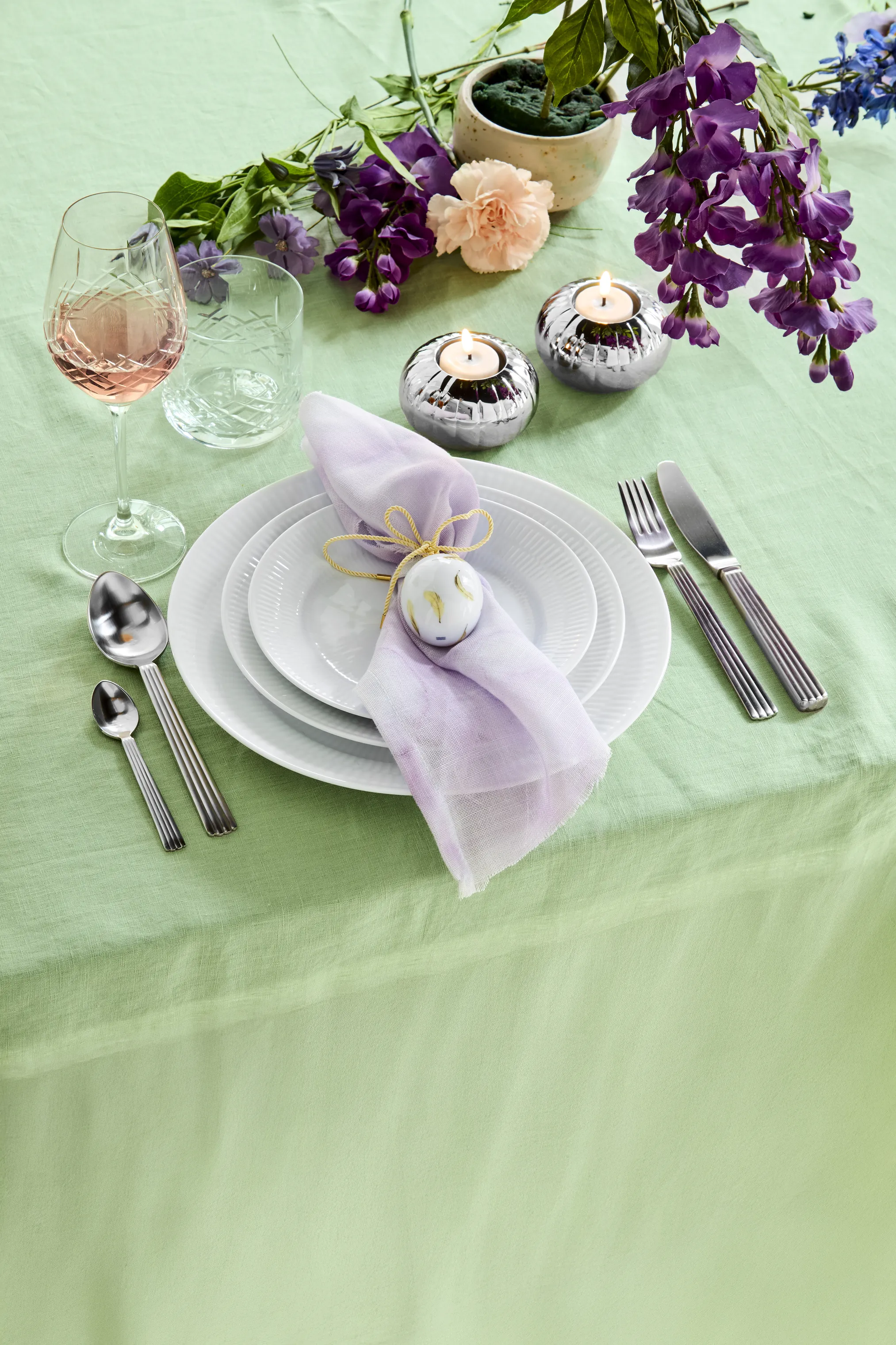 Georg Jensen Bernadotte Fyrfadsstager - 2 stk.