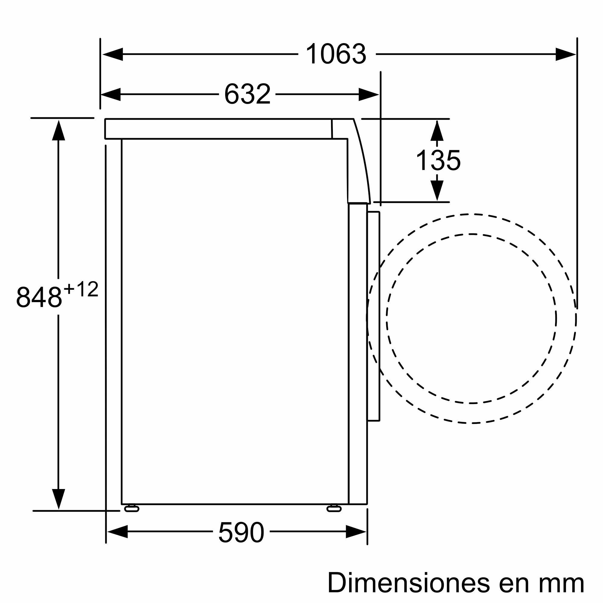 Máquina de lavar roupa de carregamento frontal Série 6, 10 kg, 1400 rpm, WAL28PH1ES