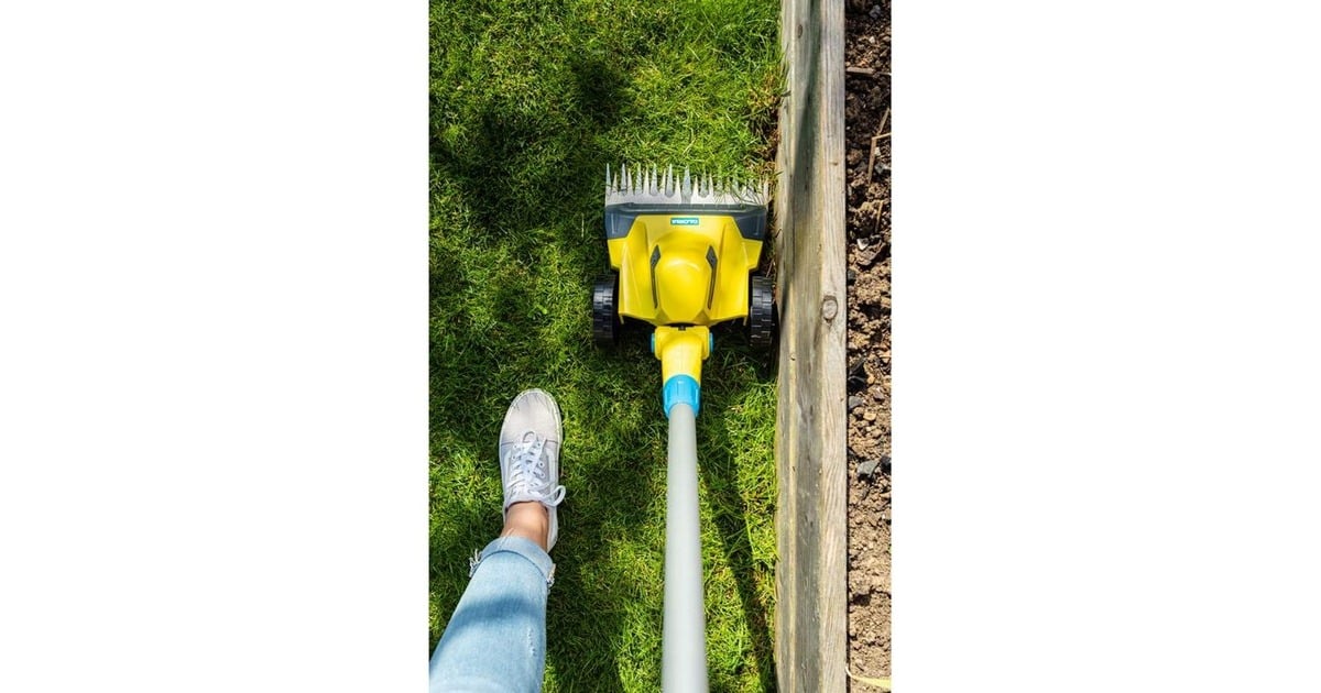 GloriaFineCut 18V compacte grasmaaier  (Geel, Accu en lader niet inbegrepen, POWER FOR ALL)