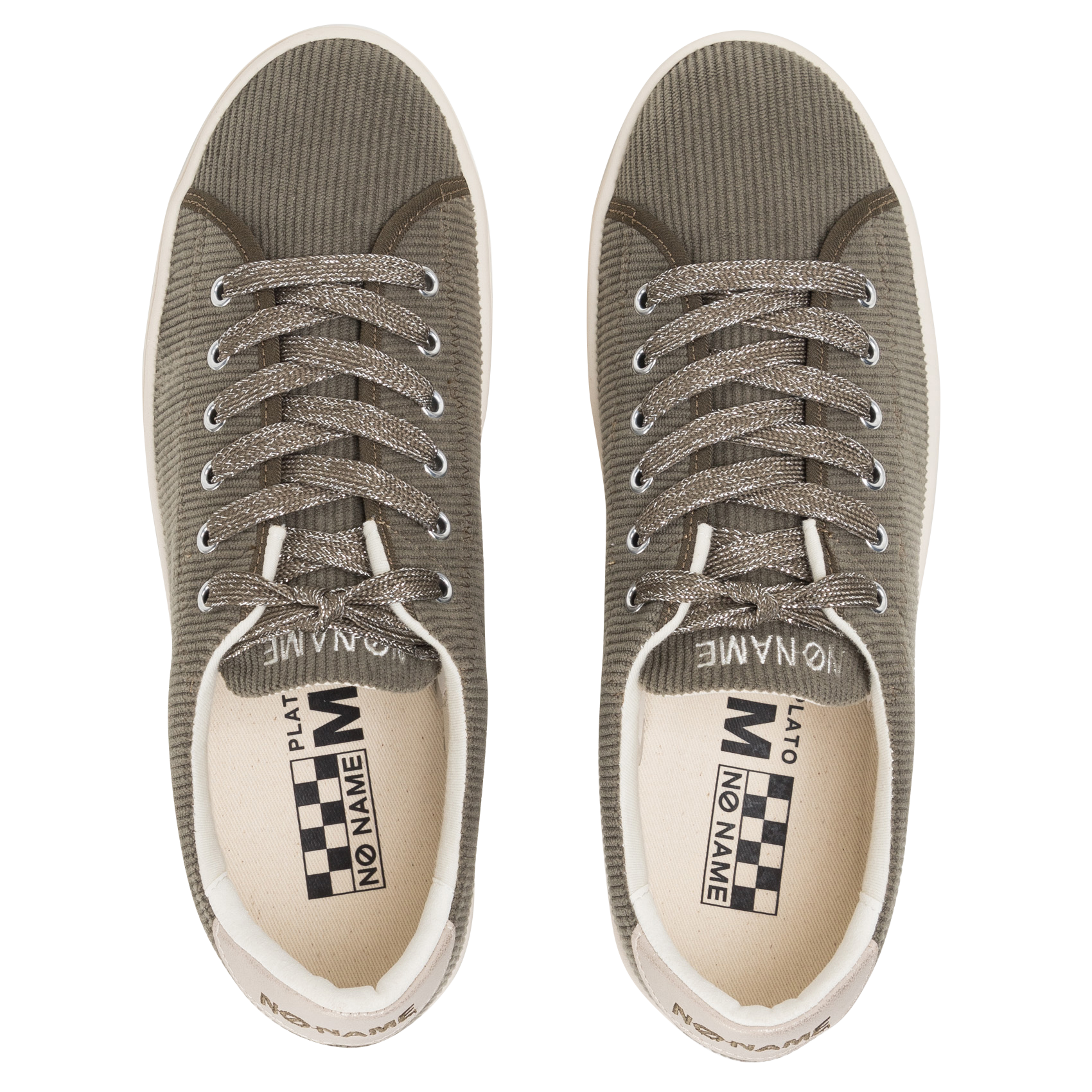 PLATO M RIB - Baskets basses en velours côtelé | Kaki
