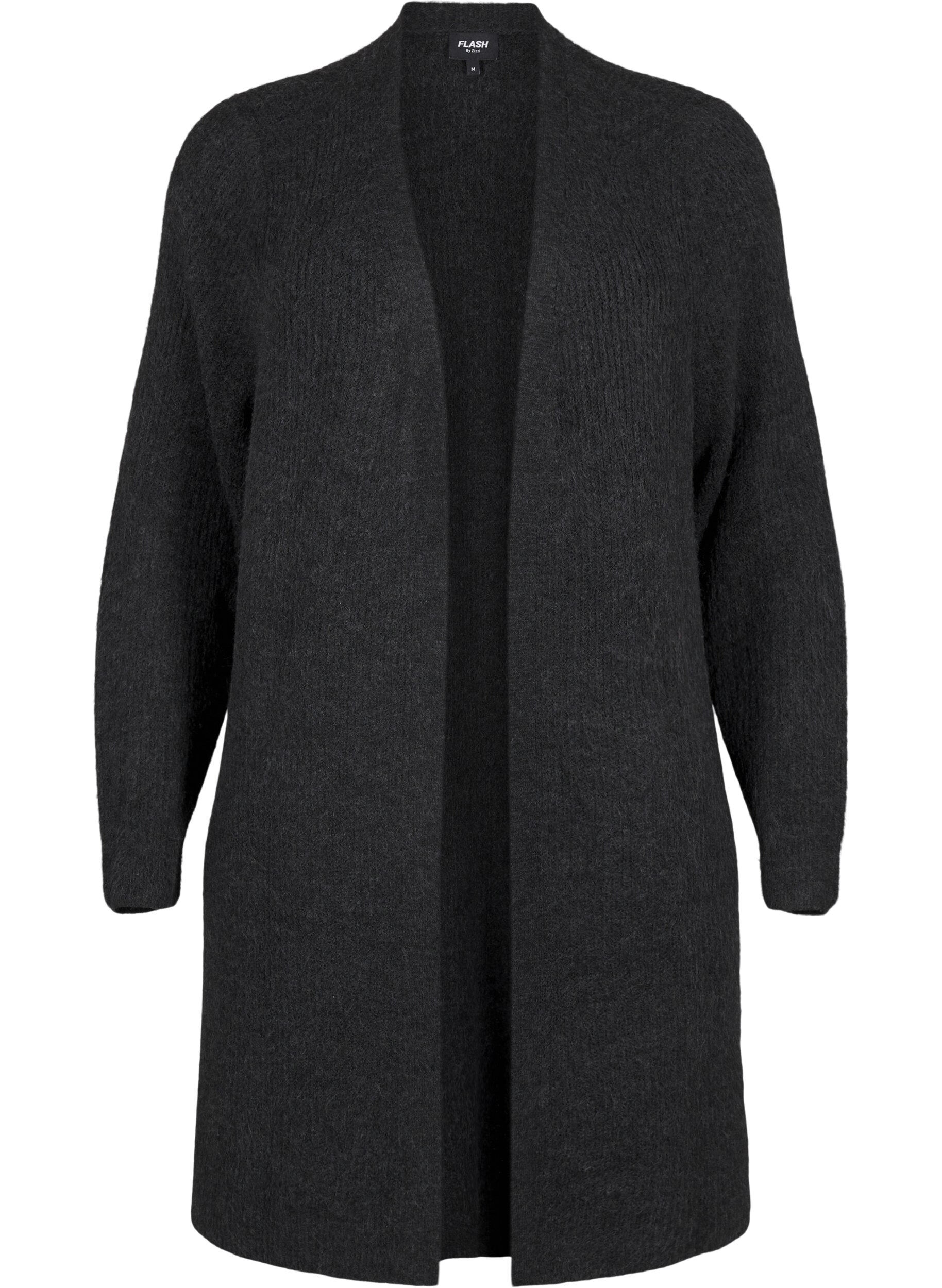 FLASH - Ribstrikket cardigan med slidser