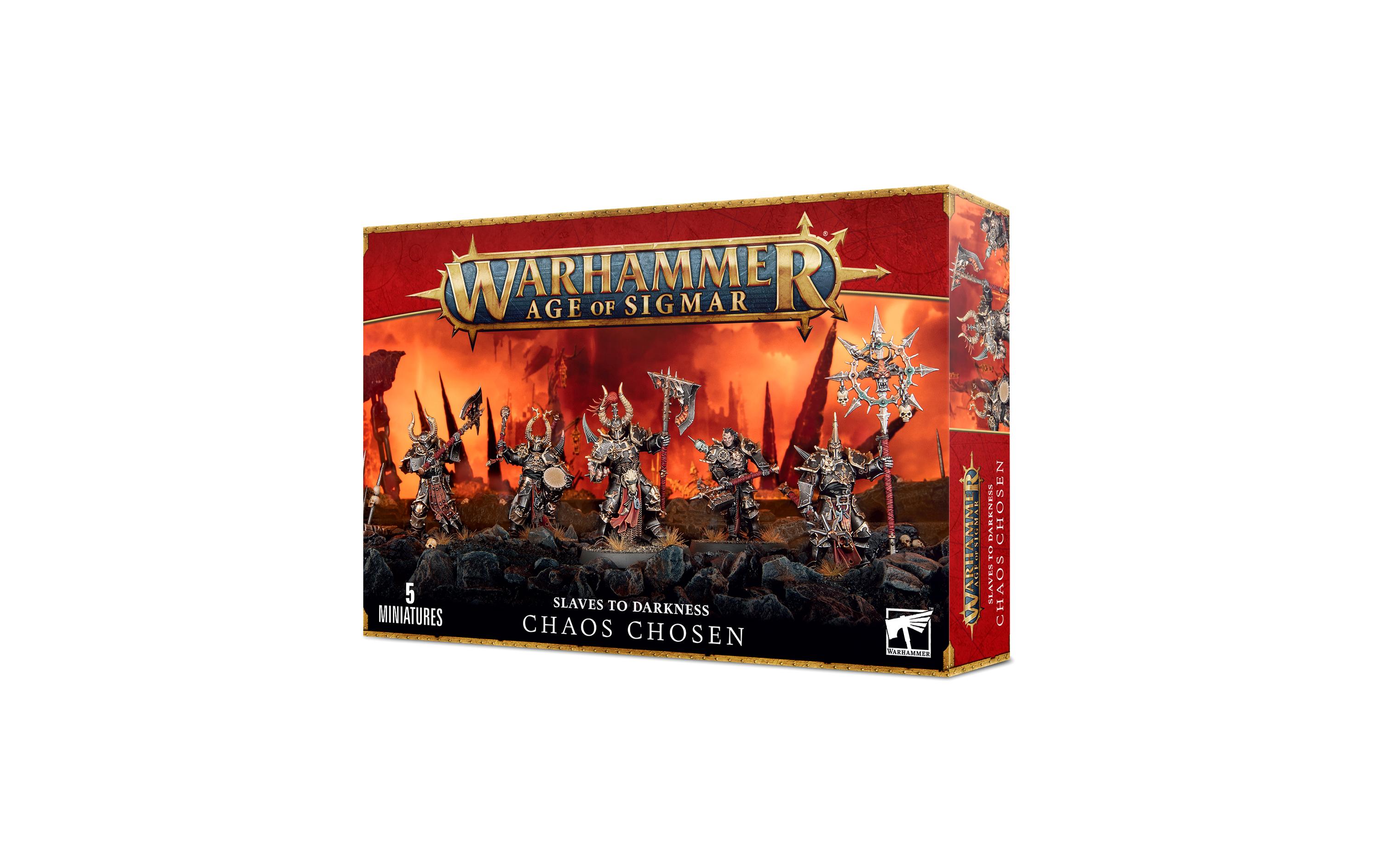 Figurenset Warhammer Age of Sigmar Auserkorene des ChaosWarhammer Age of Sigmar Miniatur: Slaves to Darkness Chaos Chosen