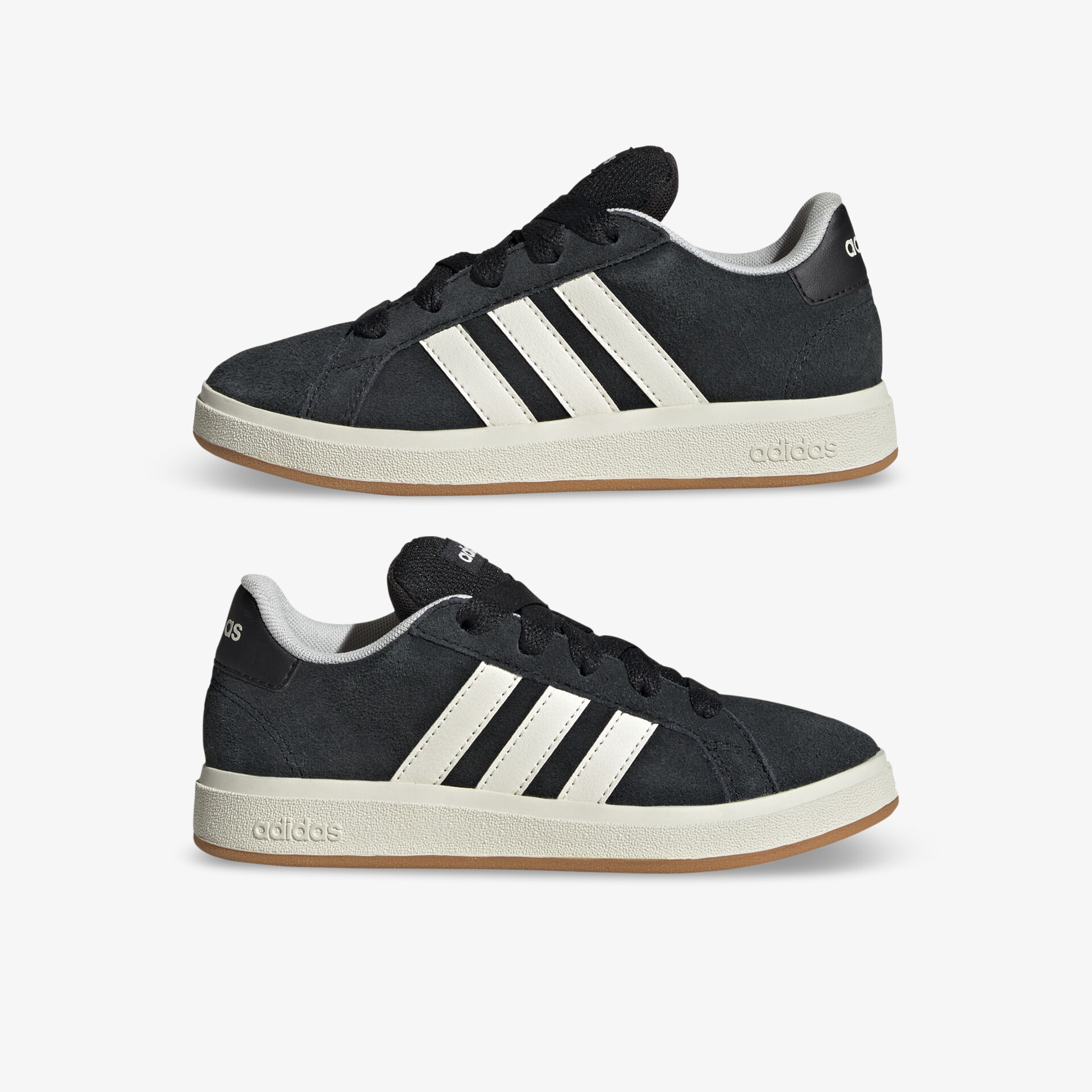 adidas Grand Court 00S Kinder Sneaker Low schwarz