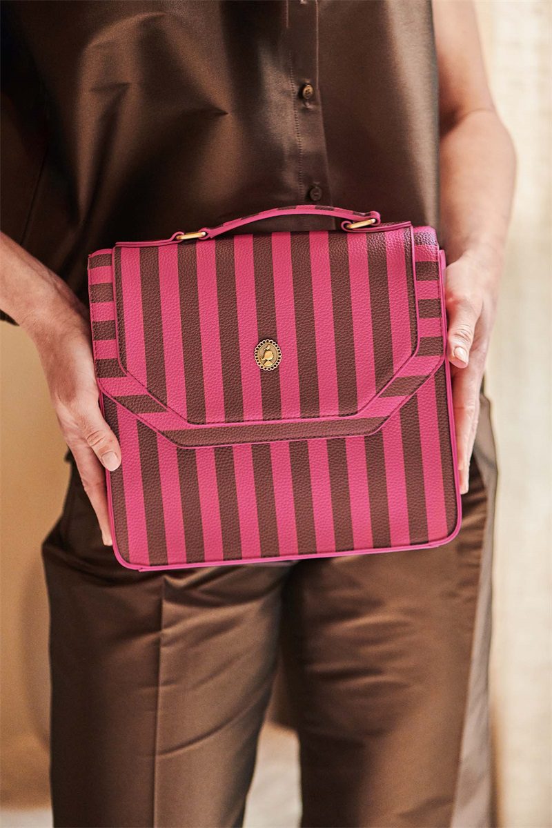 Pip Studio Frances Cross Body Bag Medium Stripe Pink