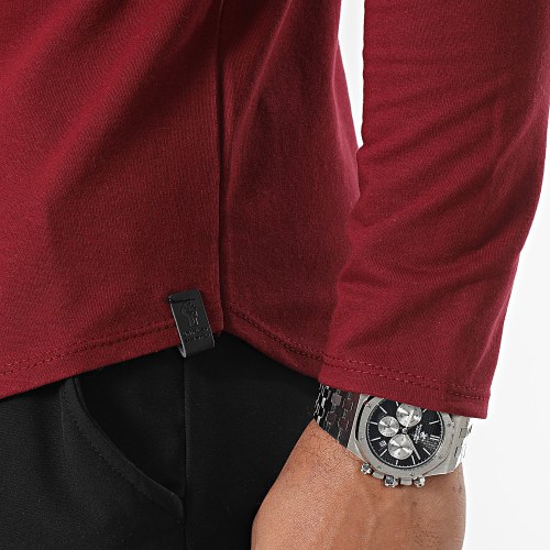 Tee Shirt Manches Longues Oversize T311 Bordeaux
