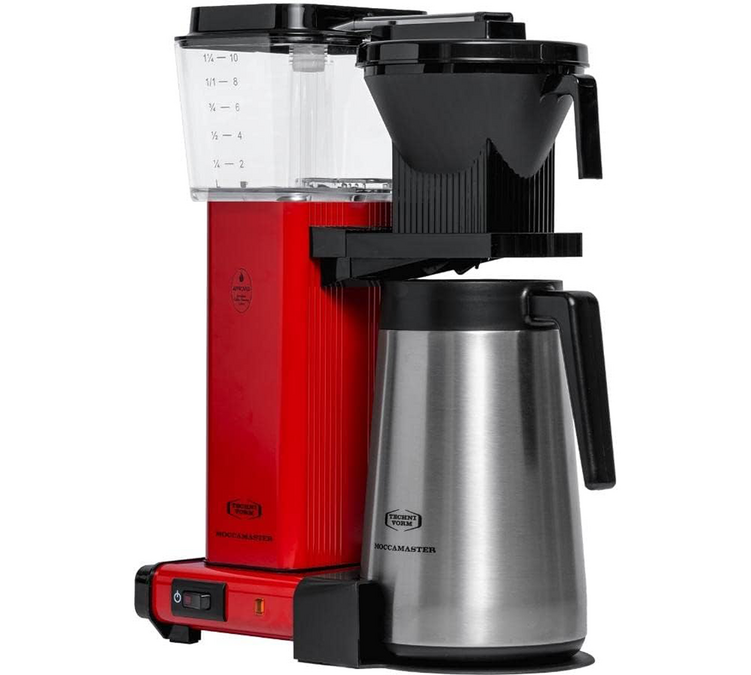 Cafetière Moccamaster KBGT rouge avec verseuse isotherme 1.25L + offre cadeaux