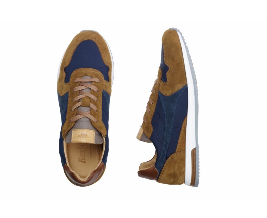 Sneakers homme Chamois et Navy - BOLWARRA