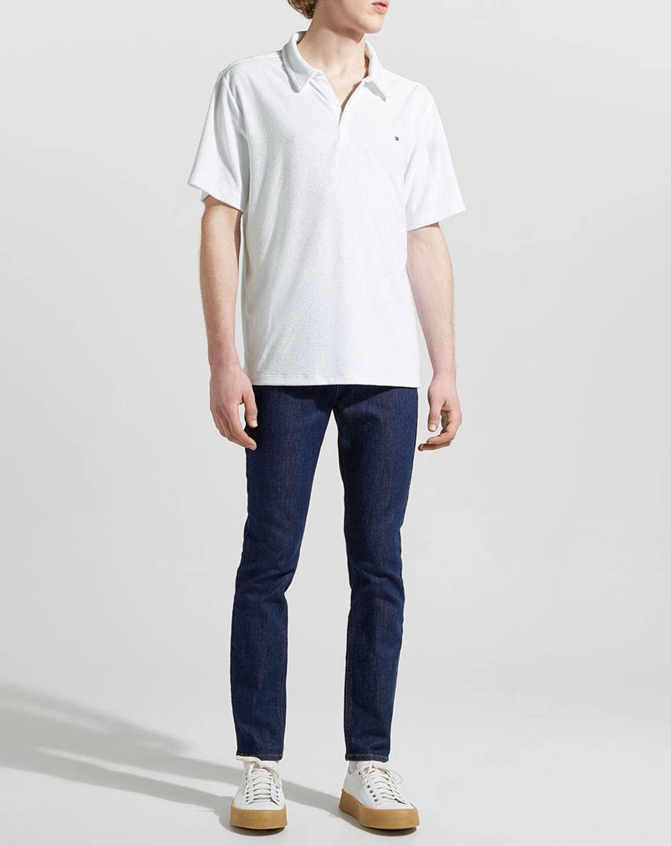 Tommy Hilfiger Polo en éponge blanc