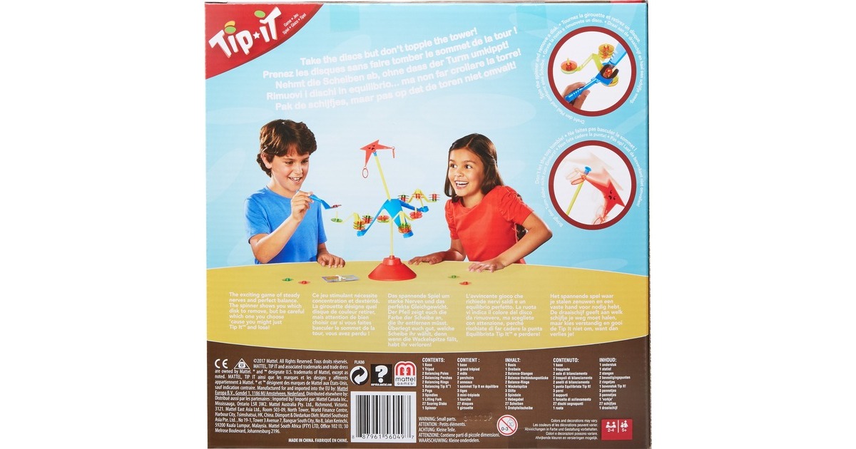 MattelTip It Behendigheidsspel  (Meertalig, 2 - 4 spelers, Vanaf 5 jaar)