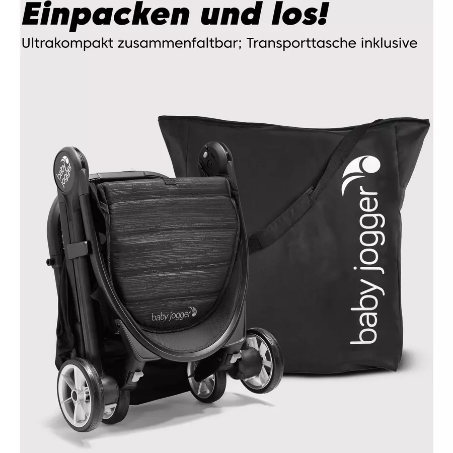 baby jogger Buggy City Tour 2 Everett Green inklusive Sicherheitsbügel und Wetterschutz