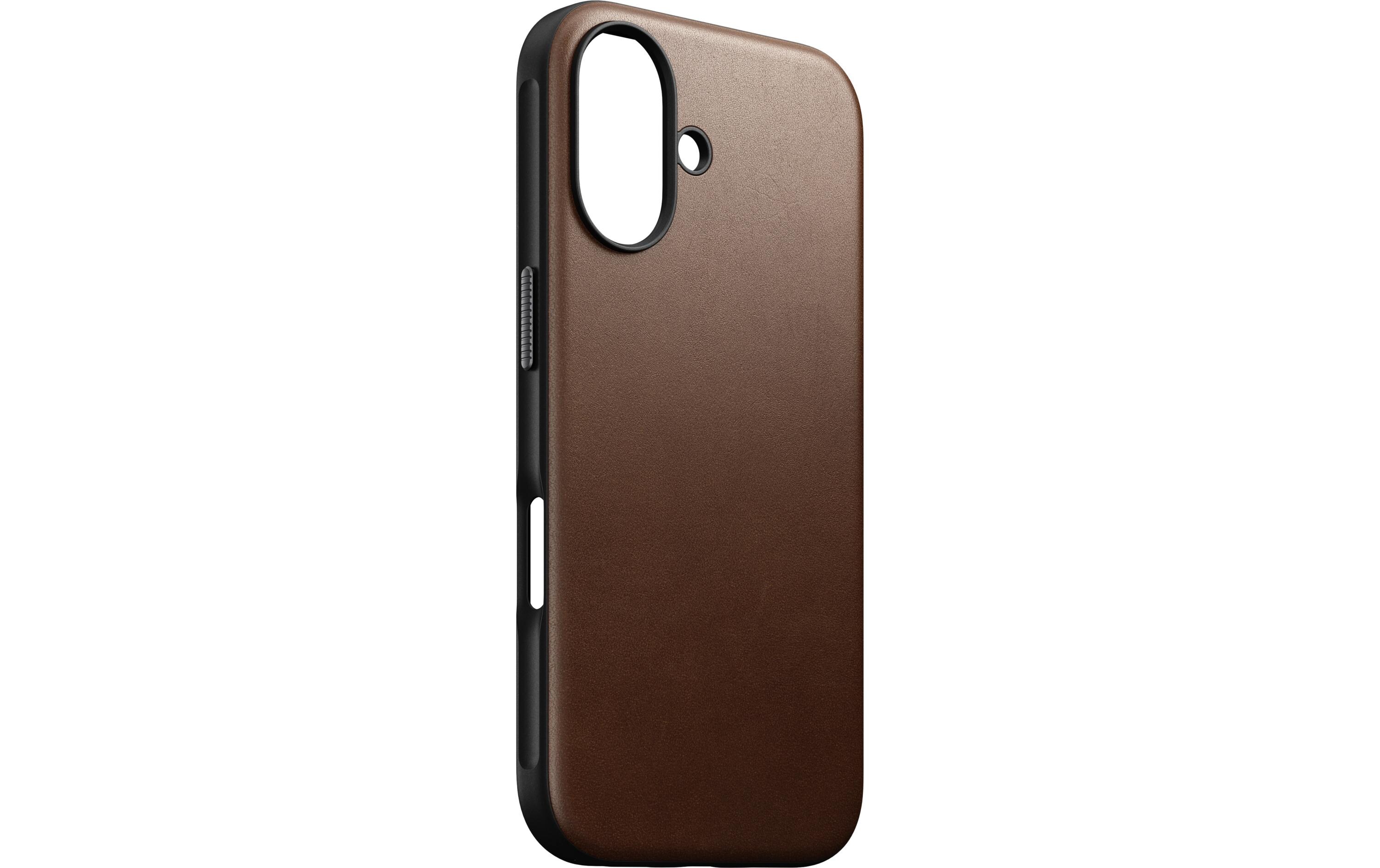 Back Cover Modern Leather iPhone 16 BraunModerne Schutzhülle aus Leder für das Apple iPhone 16