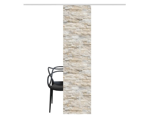 Schuifgordijn, digitale print, Walli naturel, 60x245 cm