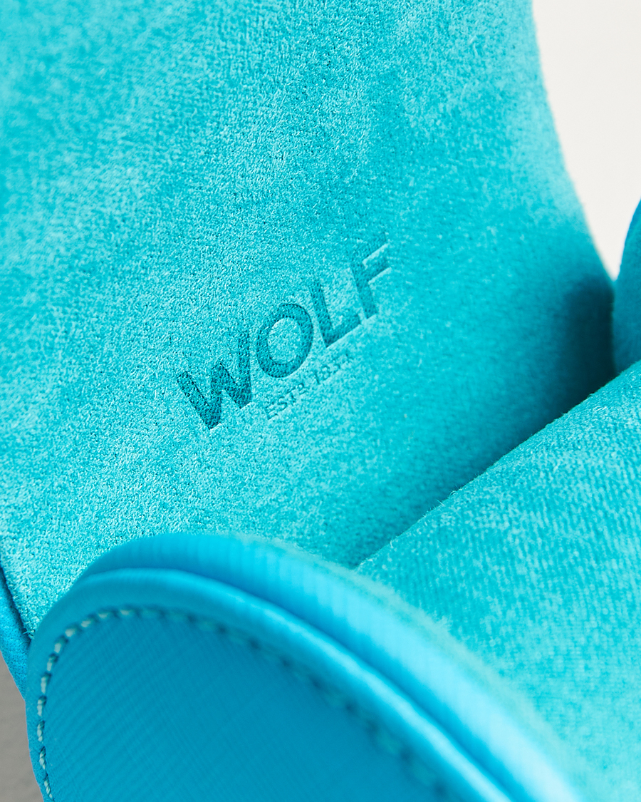WOLF Single Watch Roll Turquoise