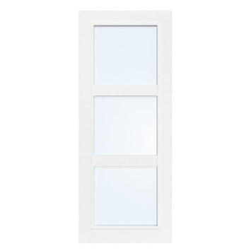 Arne & Bodil binnendeur ABB105 blank glas - wit afgelakt - glaslat wit