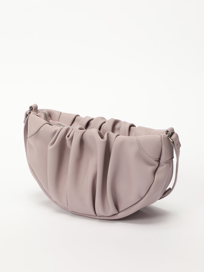 Bolsa transversal franzida - Malva